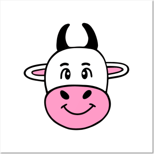 HAPPY Cow Lover - Funny Cow Art Posters and Art